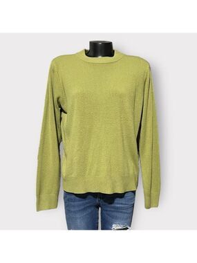 5/$25 ⭐️  Vintage 80s Sweater Green Classic Lightweight Womens Large Soft Retro